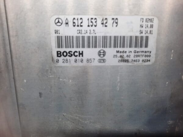 Kit pornire Contact auto ECU Calculator motor Mercedes C-Class C270 W203 2.7 CDI 2001-2007 A6121534279 / 0281010857 - imagine 4
