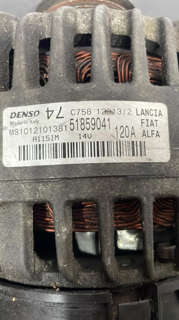 Alternator Fiat 500 / Alfa / Lancia Denso 51859041 - imagine 3